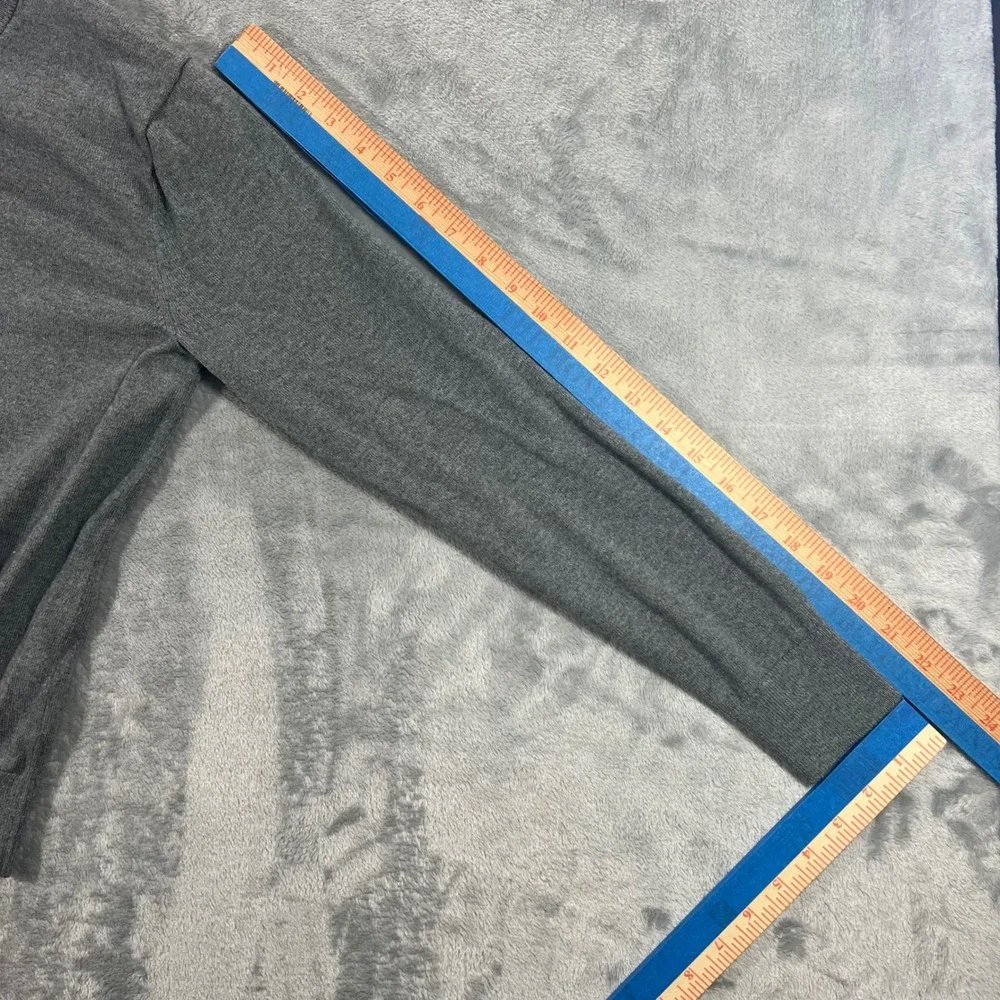 BANANA REPUBLIC Crewneck Sweater Mens XS‎ Grey Silk Cashmere Blend 710045-02